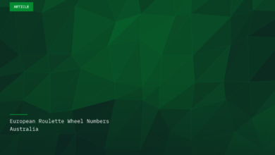 European Roulette Wheel Numbers Australia