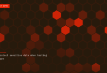 Protect sensitive data when testing apps